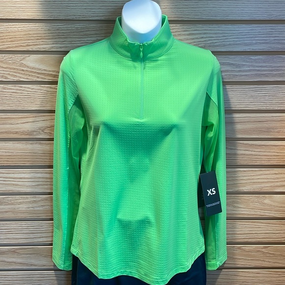 IBKUL Tops - IBKUL Long Sleeve Zip Mock Neck, Size XS